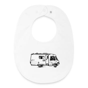Camper - Illustration - Baby Organic Lätzchen - Weiß - Vorne