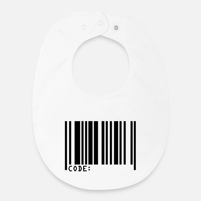 barcode - Baby Organic Lätzchen - Weiß