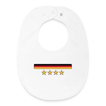 Deutschland - Bavoir bébé bio - blanc - Devant