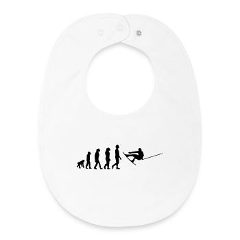 Wakeboard,Shred,Wakeboarder,Wakeboarding,Wake - Baby Organic Bib - white - Front