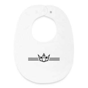Ligne de la couronne - Bavoir bébé bio - blanc - Devant