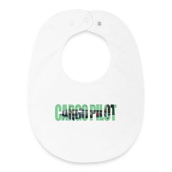 Cargo pilot Li-2 - Baby Organic Lätzchen - Weiß - Vorne