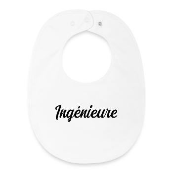 Technischer Konstrukteur Ingenieur Wissenschaftliches Projekt - Baby Organic Lätzchen - Weiß - Vorne