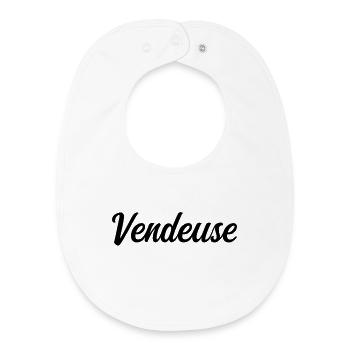 Best Saleswoman Retail Store Pro - Baby Organic Bib - white - Front