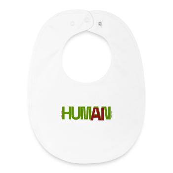 Human - Baby Organic Bib - white - Front