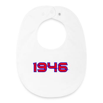 1946 Glyph Design - Baby Organic Bib - white - Front