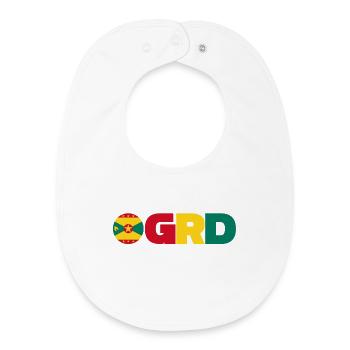 Grenade - Bavoir bébé bio - blanc - Devant