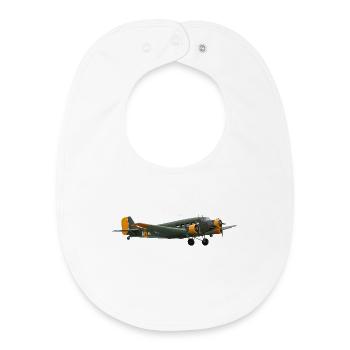 Ju 52 - Baby Organic Bib - white - Front