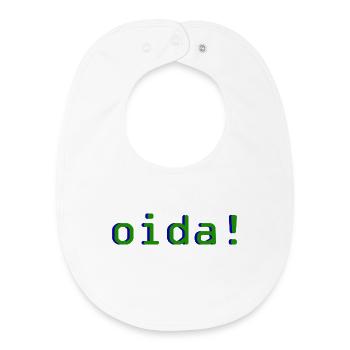 oida! - Baby Organic Lätzchen - Weiß - Vorne