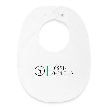 Plank number - Baby Organic Bib - white - Front