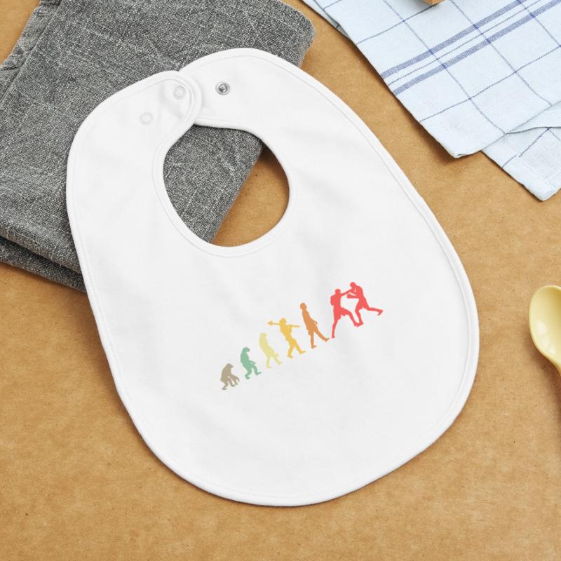 Boxing Evolution Boxing Development Rétro Bavoir bébé bio