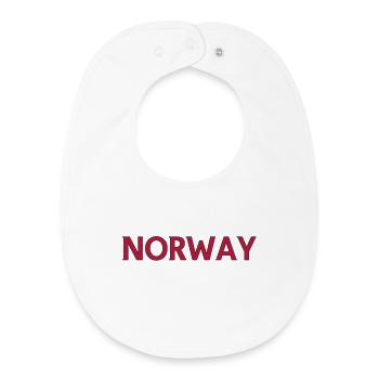 Aménagement paysager nordique FJORD - Bavoir bébé bio - blanc - Devant
