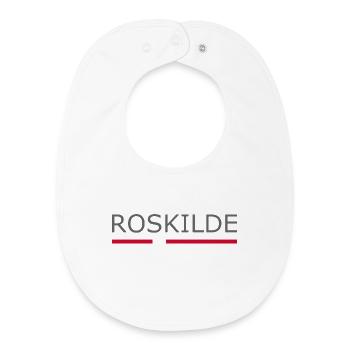 Roskilde - Denmark Flag - Dänemark - Baby Organic Lätzchen - Weiß - Vorne
