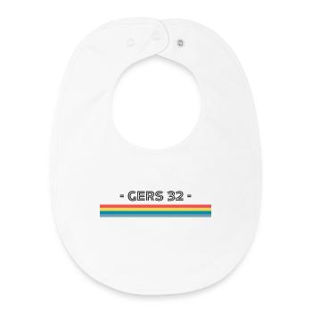Gers 32 T-Shirt Gift Humor - Baby Organic Bib - white - Front