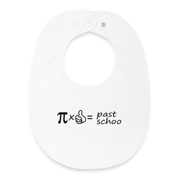 pi x Daumen = past schoo - Baby Organic Lätzchen - Weiß - Vorne