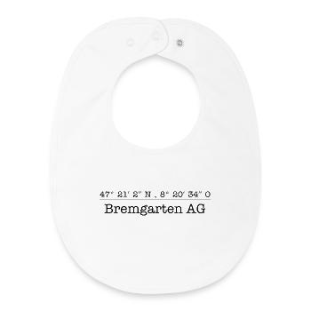 Bremgarten, canton d’Argovie, coordonnées - Bavoir bébé bio - blanc - Devant