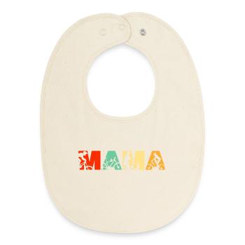 Mountain Biking Mama Off Road Cycling - Baby Organic Bib - soft Ecru - Front