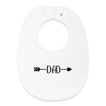 Dad - Baby Organic Bib - white - Front