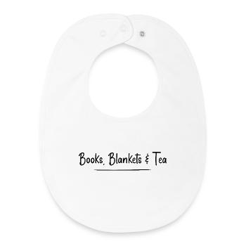 Bücher, Decken und Tee - Baby Organic Lätzchen - Weiß - Vorne