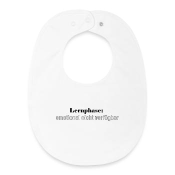 Lernphase: emotional nicht verfügbar - Baby Organic Lätzchen - Weiß - Vorne