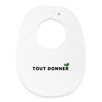 Tout_donner_ecologie - Baby Bio slabbetje - wit - Voor