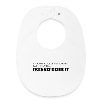 Liberté de bouche - Bavoir bébé bio - blanc - Devant