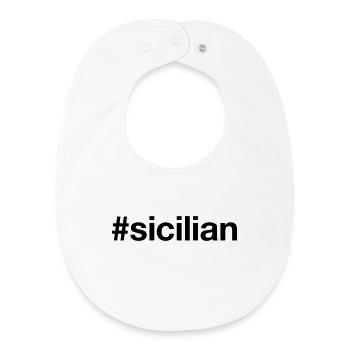 SICILIAN Sicilian Sicily Italy Italy Italia - Baby Organic Bib - white - Front