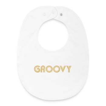 GROOVY Funk - Baby Organic Lätzchen - Weiß - Vorne