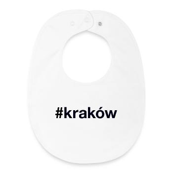 CRACOVIE Hashtag Cracovie Pologne Pologne - Bavoir bébé bio - blanc - Devant