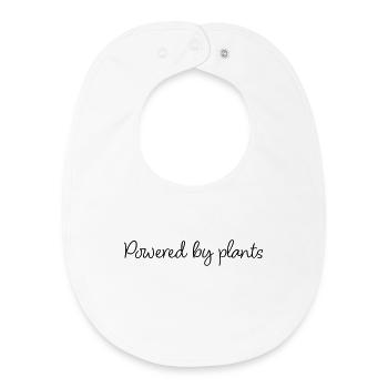 Powered By Plants - Baby Organic Bib - white - Front