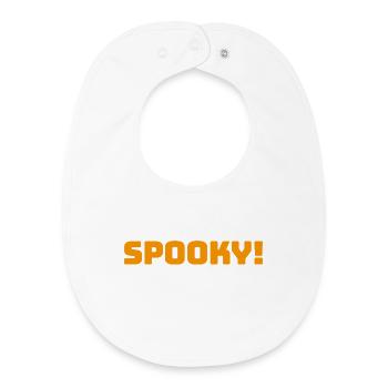 Spooky_Orange - Bavoir bébé bio - blanc - Devant