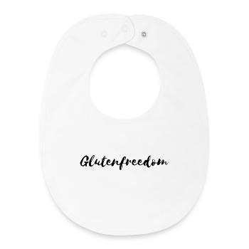 Sans gluten - Bavoir bébé bio - blanc - Devant