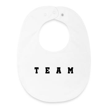 Team - Baby Organic Lätzchen - Weiß - Vorne