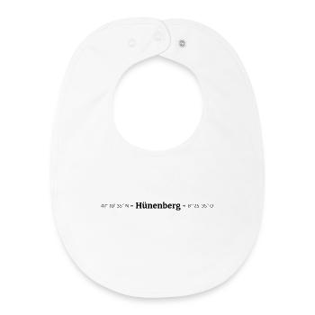 Coordonnées : Hünenberg, canton de Zoug - Bavoir bébé bio - blanc - Devant
