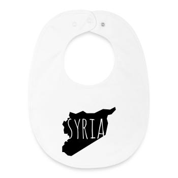 Syria - Baby Organic Bib - white - Front