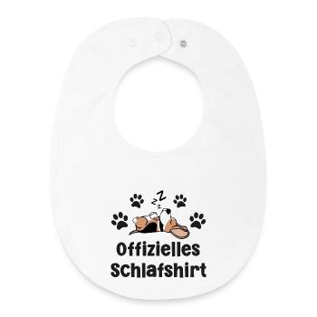 Hund Beagle - Baby Organic Lätzchen - Weiß - Vorne