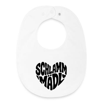 Schlamm Mädl  - Baby Organic Lätzchen - Weiß - Vorne