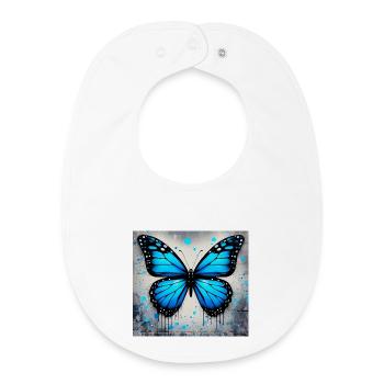 Schmetterling - Baby Organic Lätzchen - Weiß - Vorne