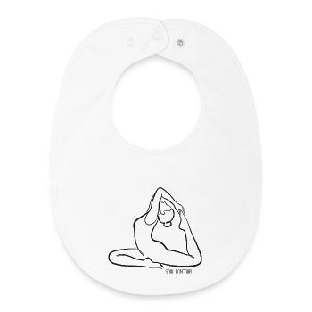 SOUL CONTOUR - Naginyasana - Baby Organic Bib - white - Front