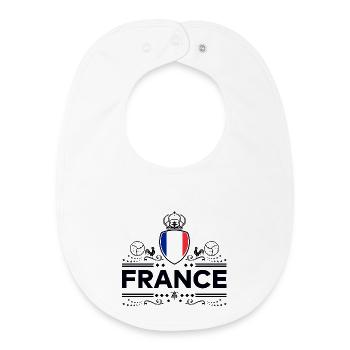 FRANCE - Bavoir bébé bio - blanc - Devant