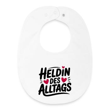 Everyday Heroine Design - Baby Organic Bib - white - Front