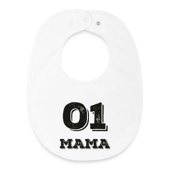 01 Mama  - Baby Organic Lätzchen - Weiß - Vorne