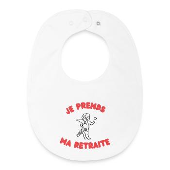 Cupido neemt ontslag - Baby Bio slabbetje - wit - Voor