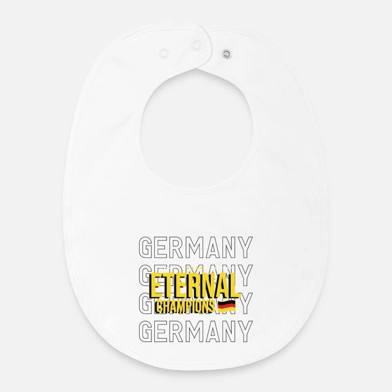 Maillot de champions éternels d’Allemagne - Bavoir bébé bio - blanc