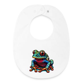 Frog - Baby Organic Bib - white - Front