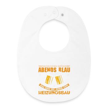 Chauffagiste Plombier Plombier de construction chauffage - Bavoir bébé bio - blanc - Devant