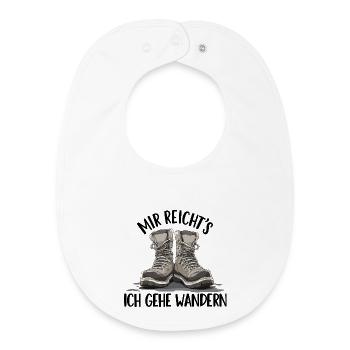 Boot duo in the shade hiking hiking group mountains - Baby Organic Bib - white - Front