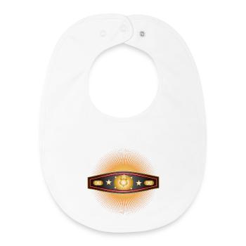 Ceinture Radiant Box – Champion Design - Bavoir bébé bio - blanc - Devant