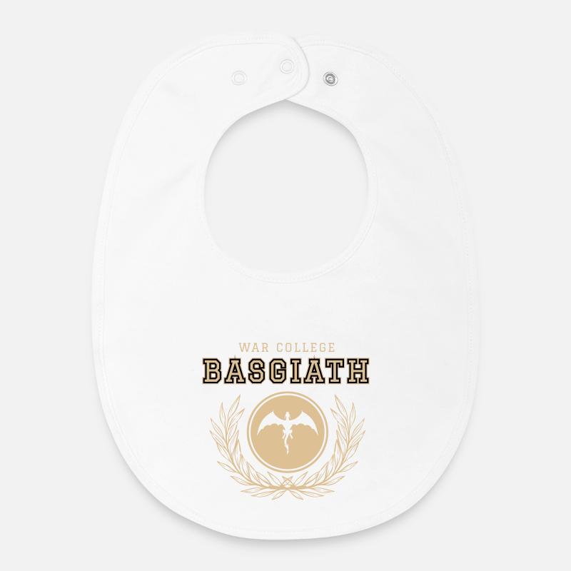 Basgiath College – Vierter Flügel - Baby Organic Lätzchen - Weiß