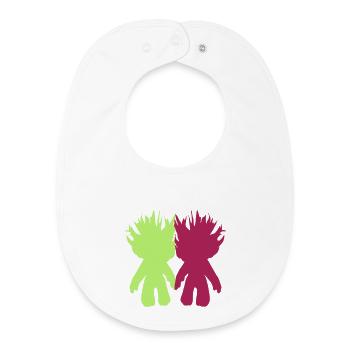 Trolle Für Immer - Baby Organic Lätzchen - Weiß - Vorne